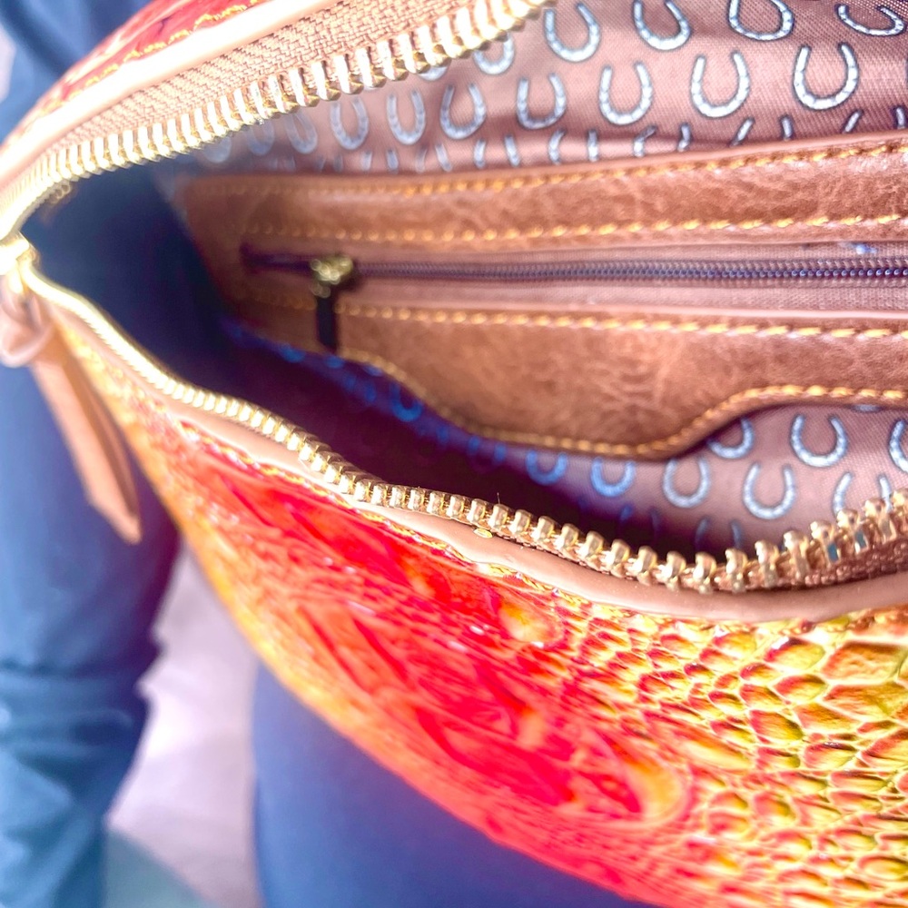 Vibrant Crocodile Print Chest bag/Waist Bag - Picture 3 of 5